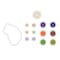 Flash Furniture Bright Beginnings Commercial Grade 79 Piece Multicolor Chain and Gears Accessory Set for Modular STEAM Wall Systems MK-ME24343-GG - alternate 7